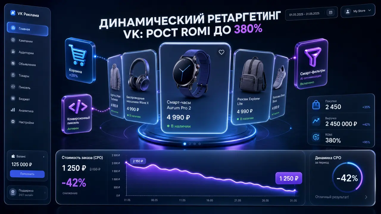 Продвижение товаров во ВКонтакте: как настроить динамический ретаргетинг и автокаталоги
