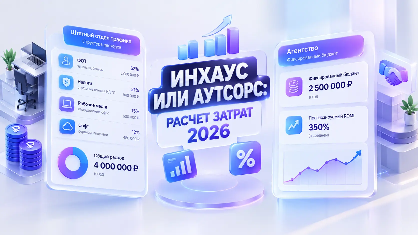 In-house команда трафика или рекламное агентство на аутсорсе: расчет расходов и рисков