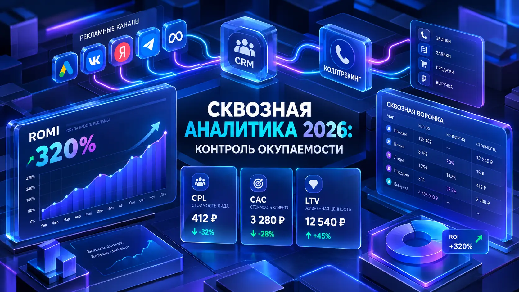 Как рекламное агентство внедряет сквозную аналитику: этапы работы от аудита до дашборда