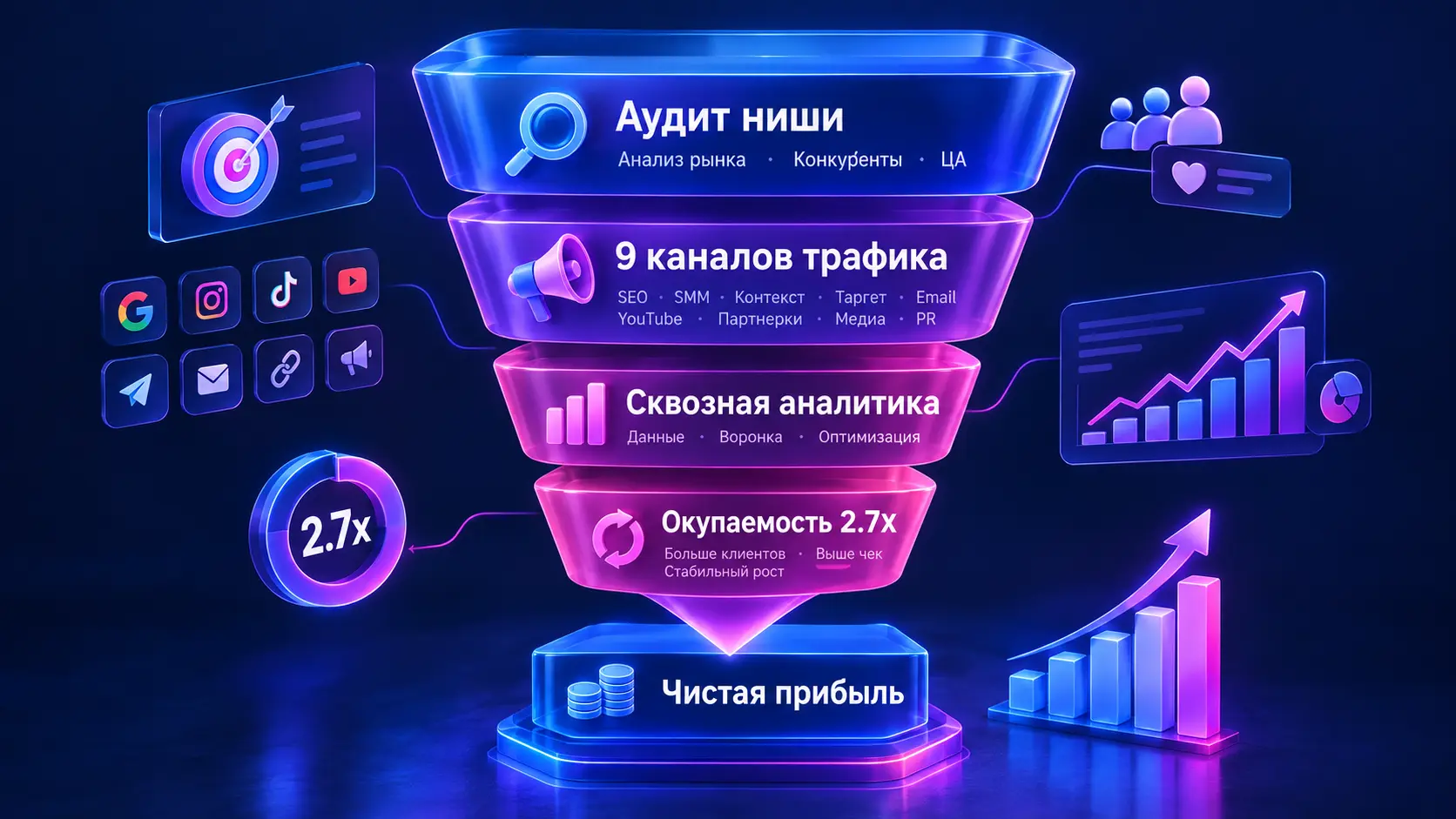 Как маркетинговое агентство выстраивает стратегию performance-маркетинга: пошаговый план