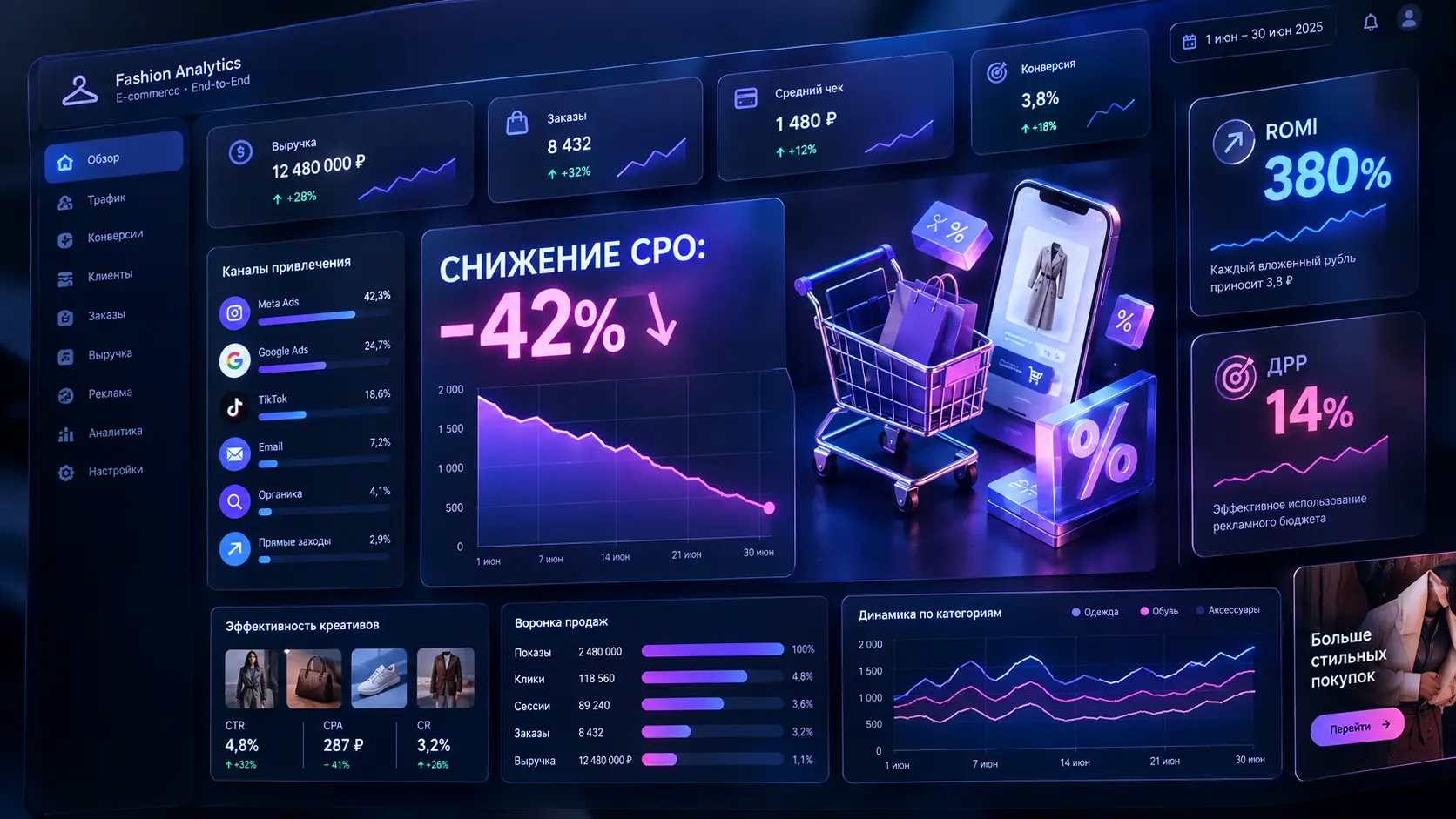 Как снизить стоимость заказа (CPO) в рекламе одежды: чек-лист оптимизации