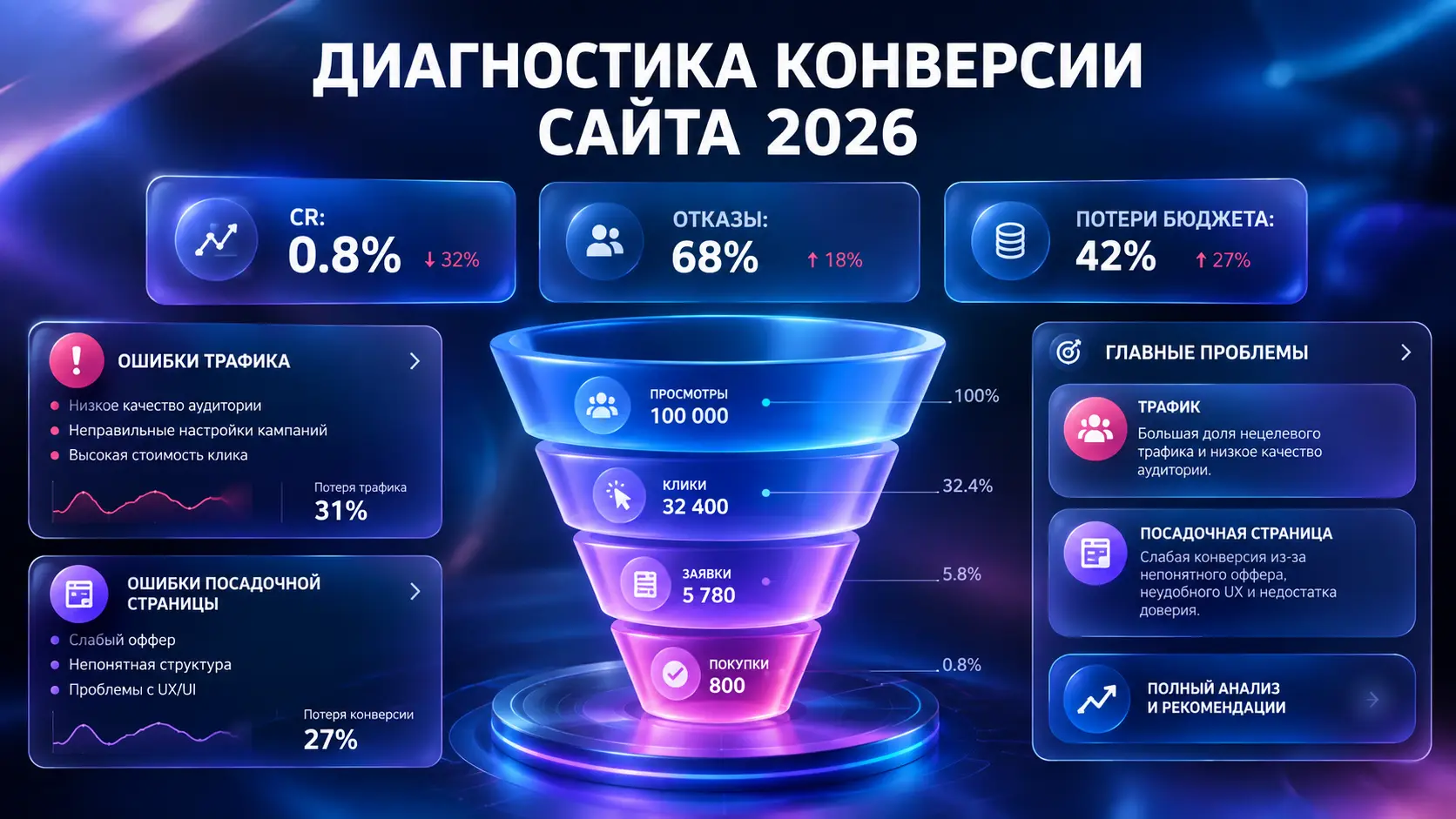 Почему реклама сайта в интернете не работает: 10 причин низкой конверсии