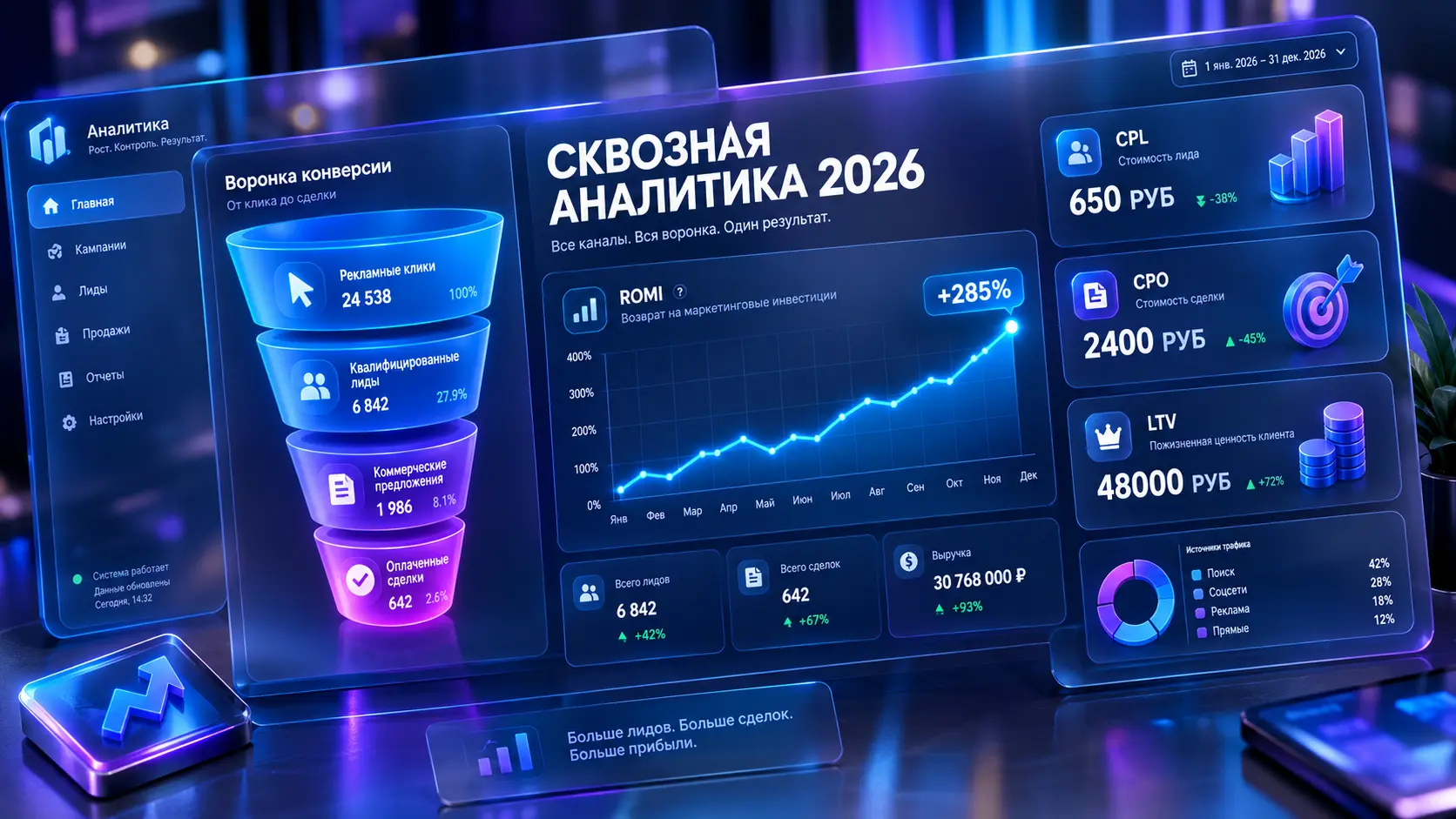 Сквозная аналитика для сайта: как увидеть реальную прибыль с каждого клика