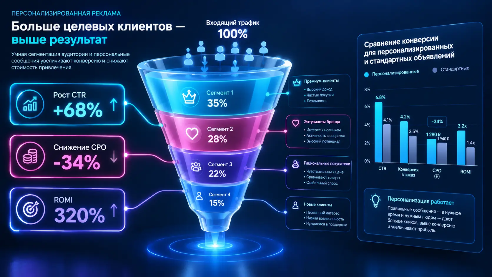 Аудиторные сегменты в товарной рекламе: как персонализировать офферы под разные боли