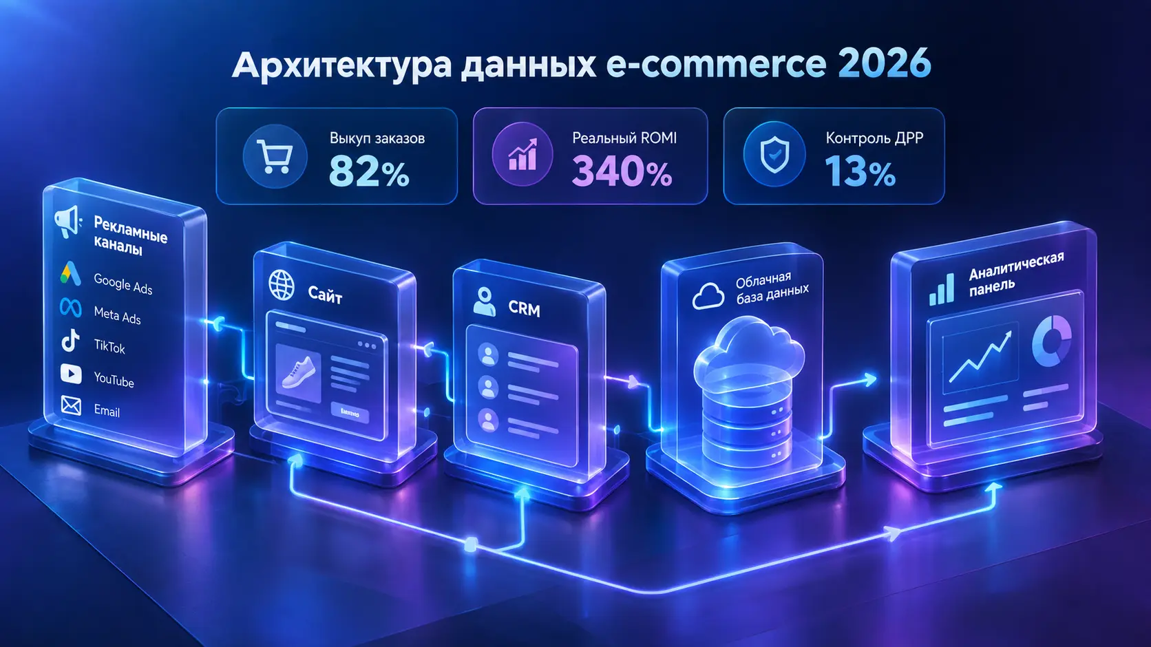 Как настроить сквозную аналитику для интернет-магазина: UTM, CRM и дашборды в DataLens