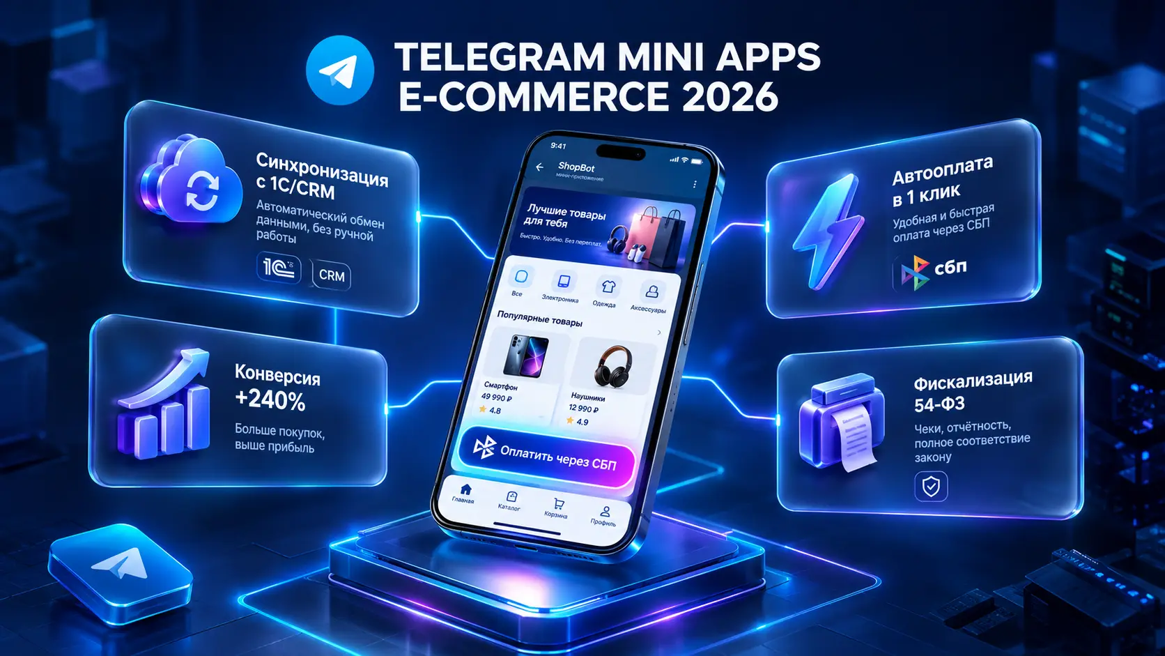 Telegram WebApp для интернет-магазина: как превратить мессенджер в витрину с автооплатой