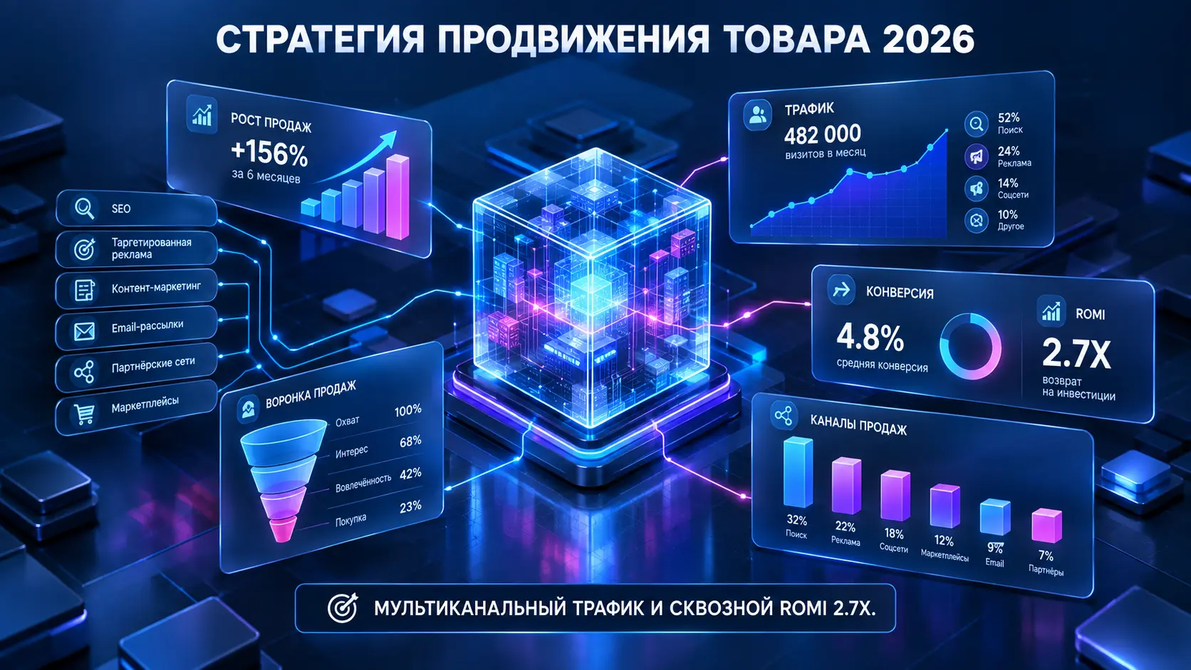 Комплексный digital-маркетинг для продвижения товара: пошаговая стратегия от анализа до масштабирования