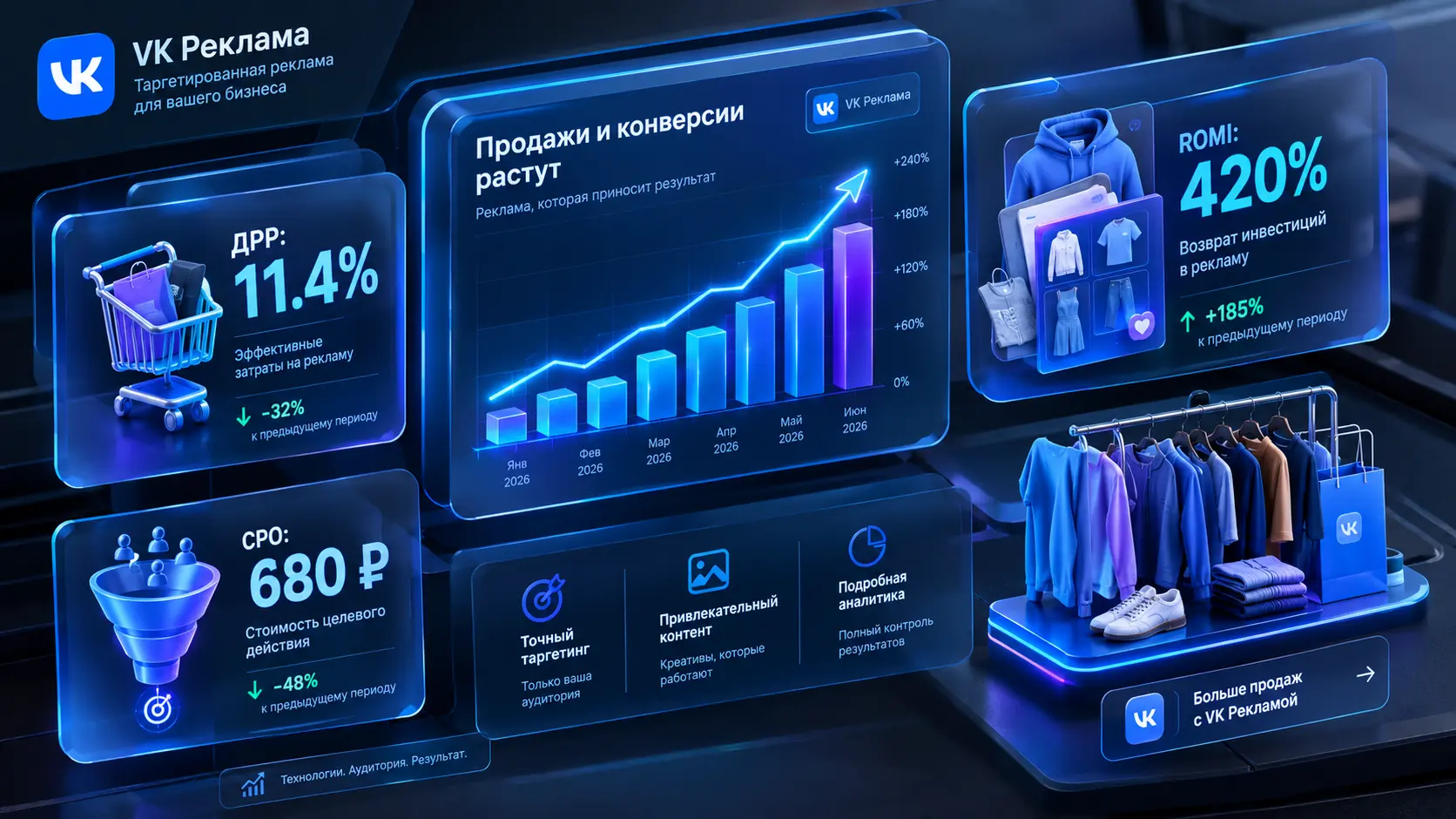 Как запустить рекламу одежды во ВКонтакте: связки, креативы и ретаргетинг