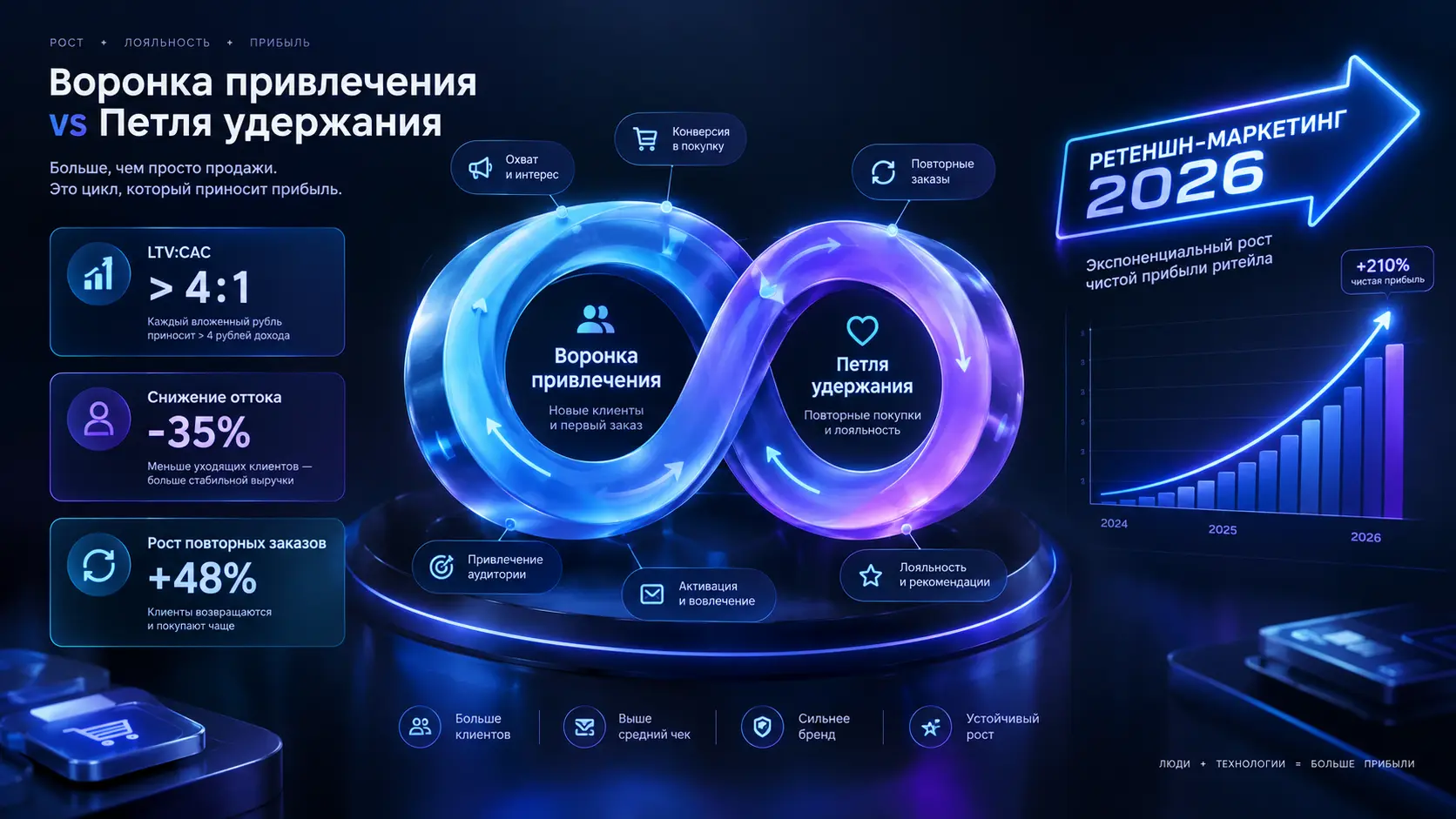 Стратегия продвижения товаров через удержание и повторные продажи: механики ретеншна