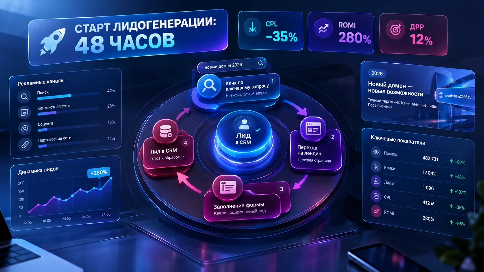 Продвижение молодого сайта: как быстро получить первые лиды из контекстной рекламы